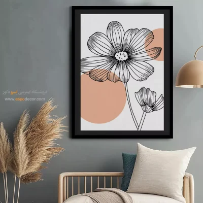 آثار تابلو بوم مدرن - شبکه کاری – تابلو مینیمال آرت - اسپو دکور