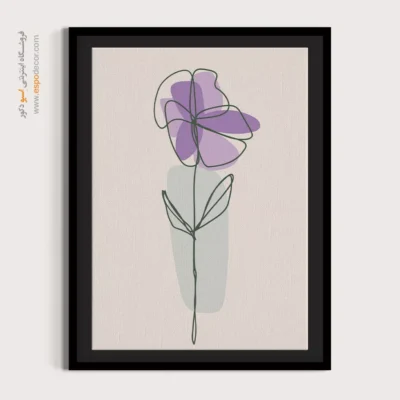 تابلو پذیرایی مدرن با طرح‌های هنری - تاثیر رنگارنگ – تابلو مینیمال آرت - اسپو دکور