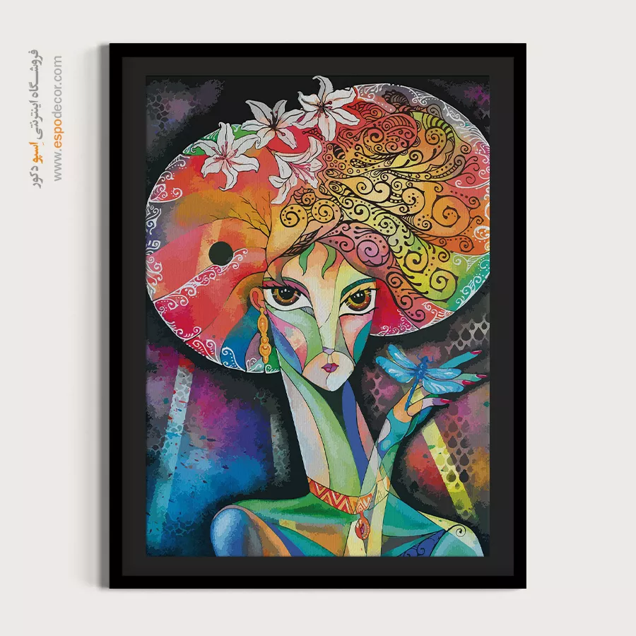 خرید تابلو پذیرایی مدرن - تقارن کره – تابلو مینیمال آرت - اسپو دکور