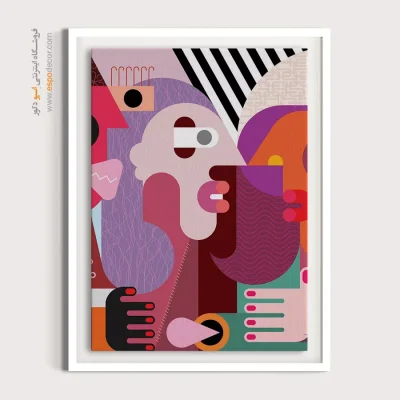 تابلو پذیرایی مدرن - کانتور – تابلو مینیمال آرت - اسپو دکور