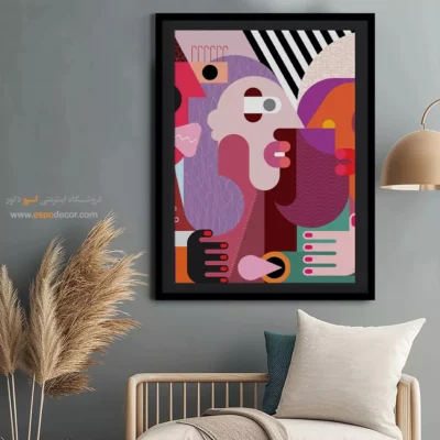 تابلو پذیرایی مدرن - کانتور – تابلو مینیمال آرت - اسپو دکور