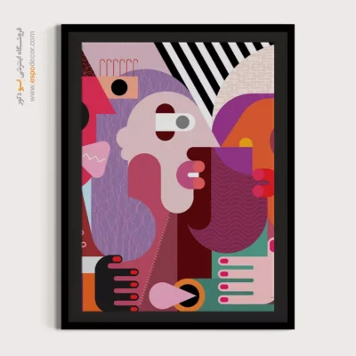 تابلو پذیرایی مدرن - کانتور – تابلو مینیمال آرت - اسپو دکور