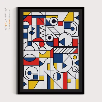 خرید تابلو پذیرایی مدرن به‌عنوان هدیه - اشعه ها – تابلو مینیمال آرت - اسپو دکور