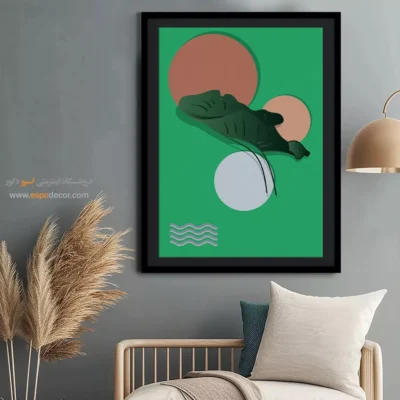 خرید تابلو بوم مدرن با طرح‌ها و رنگ‌های طبیعی - مدیتیشن های هندسی – تابلو مینیمال آرت - اسپو دکور