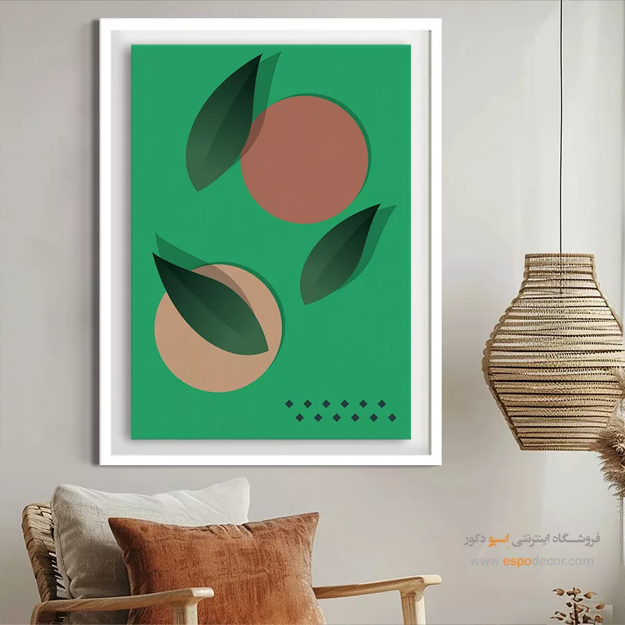 خرید تابلو بوم مدرن با کیفیت بالا و قیمت مناسب - ظرافت در سکوت – تابلو مینیمال آرت - اسپو دکور