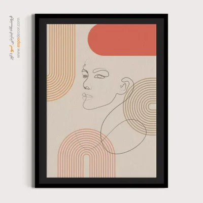 خرید تابلو دکوراتیو - پیکربندی مارپیچی – تابلو مینیمال آرت - اسپو دکور