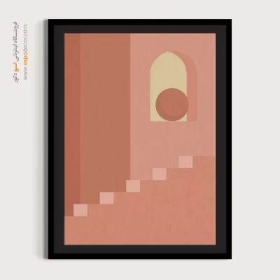 تابلو بوم مخصوص کافی شاپ - طرح بندی خط – تابلو مینیمال آرت - اسپو دکور