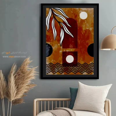 تابلو خطی - ساختار موازی – تابلو مینیمال آرت - اسپو دکور