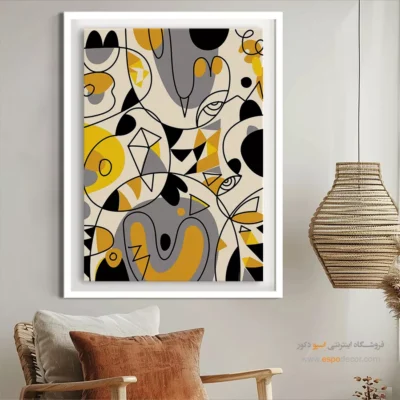 تابلو لاکچری - رسیدن – تابلو مینیمال آرت - اسپو دکور