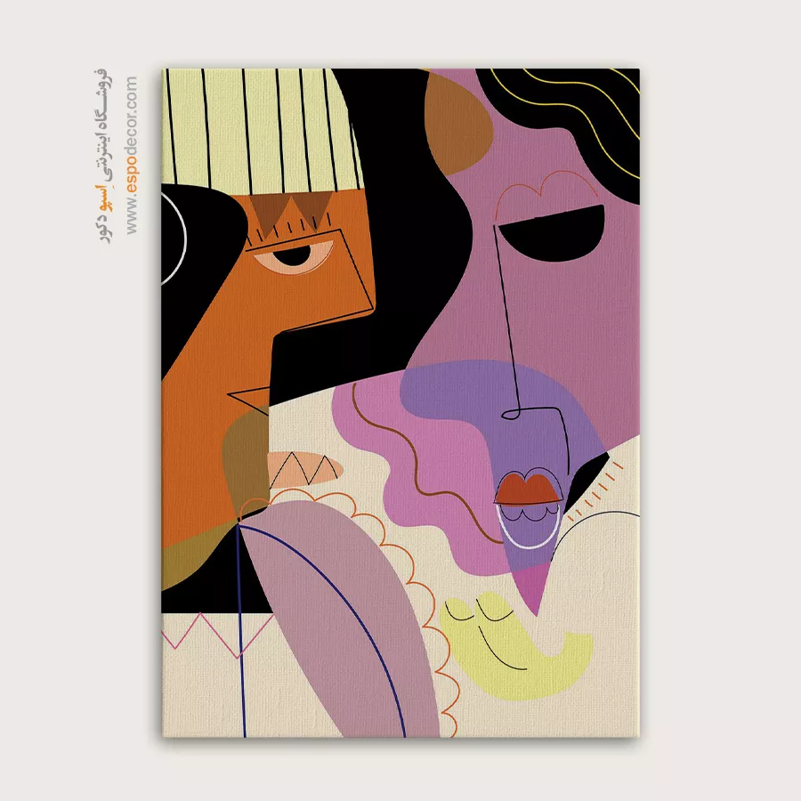 تابلو برای پذیرایی - الگوی پیکربندی – تابلو مینیمال آرت - اسپو دکور