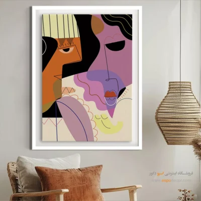 تابلو برای پذیرایی - الگوی پیکربندی – تابلو مینیمال آرت - اسپو دکور