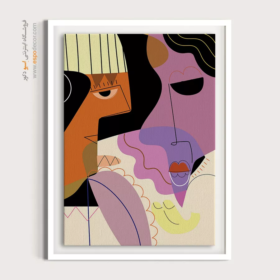 تابلو برای پذیرایی - الگوی پیکربندی – تابلو مینیمال آرت - اسپو دکور