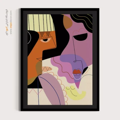 تابلو برای پذیرایی - الگوی پیکربندی – تابلو مینیمال آرت - اسپو دکور