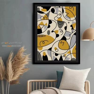 دیزاین دیوار - افق های اثیری – تابلو مینیمال آرت - اسپو دکور