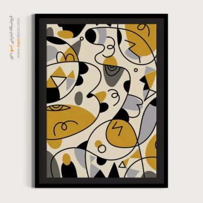 دیزاین دیوار - افق های اثیری – تابلو مینیمال آرت - اسپو دکور