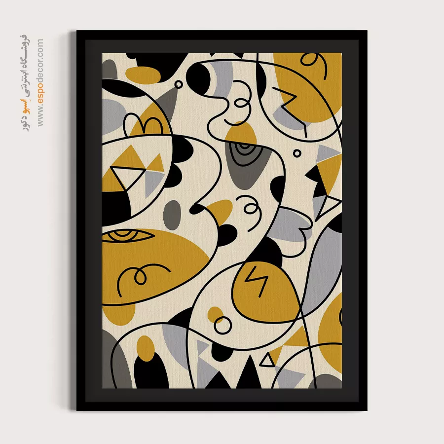 دیزاین دیوار - افق های اثیری – تابلو مینیمال آرت - اسپو دکور