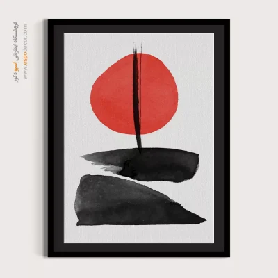 تابلو با فریم چوبی - رویاهای رنگی – تابلو مینیمال آرت - اسپو دکور