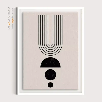 تابلو کنواس - سازه الماس – تابلو مینیمال آرت - اسپو دکور