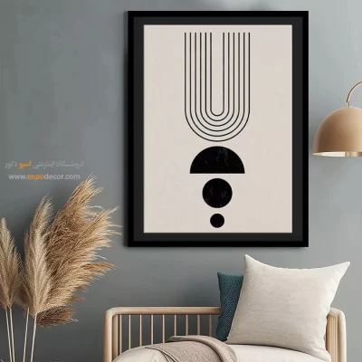 تابلو کنواس - سازه الماس – تابلو مینیمال آرت - اسپو دکور