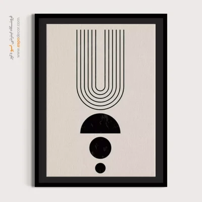 تابلو کنواس - سازه الماس – تابلو مینیمال آرت - اسپو دکور