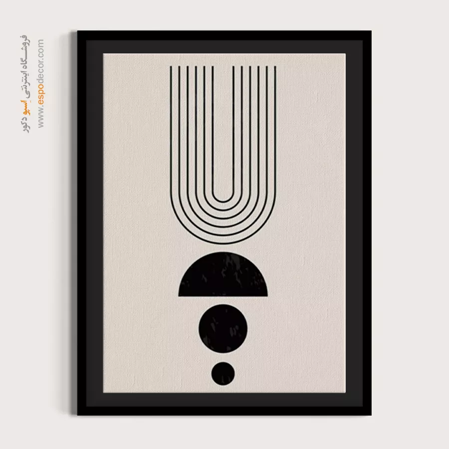 تابلو کنواس - سازه الماس – تابلو مینیمال آرت - اسپو دکور