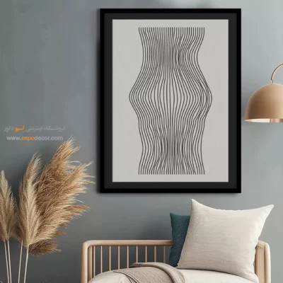 تابلو بوم چاپی - تعادل هنرمندانه – تابلو مینیمال آرت - اسپو دکور