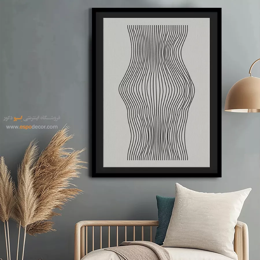 تابلو بوم چاپی - تعادل هنرمندانه – تابلو مینیمال آرت - اسپو دکور