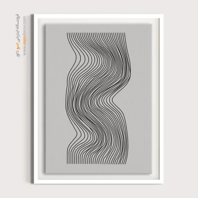 خرید تابلو بوم مدرن و فانتزی - ظرافت عنصری – تابلو مینیمال آرت - اسپو دکور