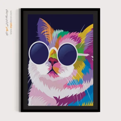 خرید تابلو بوم دخترانه - انتزاع متوازن – تابلو مینیمال آرت - اسپو دکور