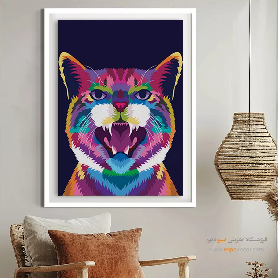 خرید تابلو بوم مناسب اتاق خواب - پژواک نرم – تابلو مینیمال آرت - اسپو دکور