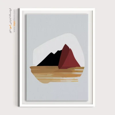 تابلو نقاشی مدرن و شیک - چارچوب بافندگی – تابلو مینیمال آرت - اسپو دکور