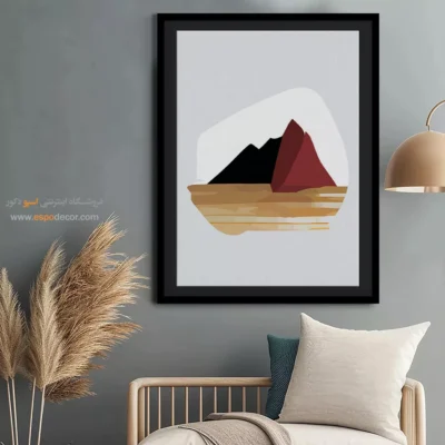 تابلو نقاشی مدرن و شیک - چارچوب بافندگی – تابلو مینیمال آرت - اسپو دکور