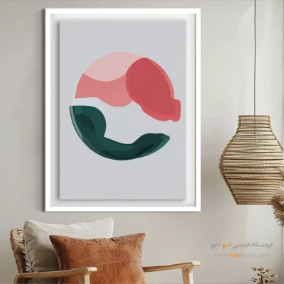 تابلو فرش زیبا - ظرافت در سادگی – تابلو مینیمال آرت - اسپو دکور
