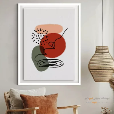 خرید تابلو بوم فانتزی مدرن - منظره آرام – تابلو مینیمال آرت - اسپو دکور