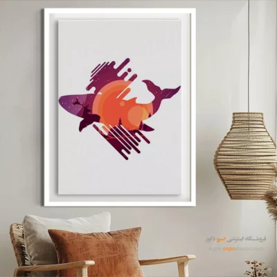 تابلوهای فانتزی مدرن با جزئیات خیره‌کننده - آرام – تابلو مینیمال آرت - اسپو دکور