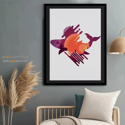 تابلوهای فانتزی مدرن با جزئیات خیره‌کننده - آرام – تابلو مینیمال آرت - اسپو دکور