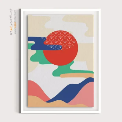 تصاویر تابلو بوم مدرن - جنگل بی صدا – تابلو مینیمال آرت - اسپو دکور