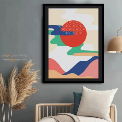 تصاویر تابلو بوم مدرن - جنگل بی صدا – تابلو مینیمال آرت - اسپو دکور