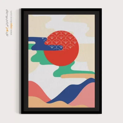 تصاویر تابلو بوم مدرن - جنگل بی صدا – تابلو مینیمال آرت - اسپو دکور