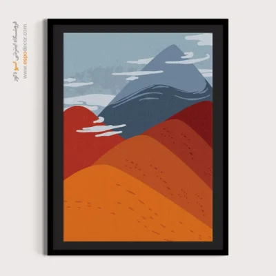 تابلوهای فانتزی مدرن برای دفترکار - چارچوب هندسه – تابلو مینیمال آرت - اسپو دکور