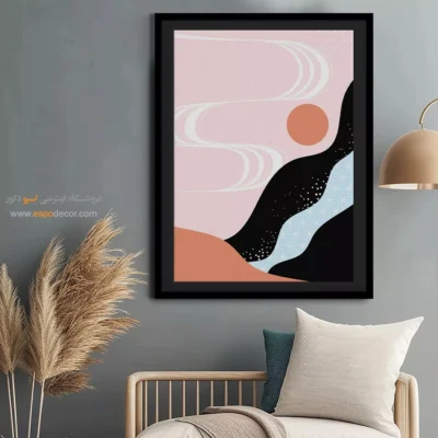 خرید آنلاین تابلوهای بوم مدرن - بازتاب های هنرمند – تابلو مینیمال آرت - اسپو دکور