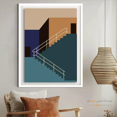 خرید تابلو مینیمال انتزاعی - امپرسیونیسم هوایی – تابلو مینیمال آرت - اسپو دکور