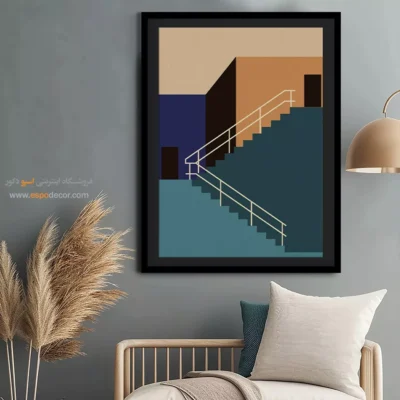 خرید تابلو مینیمال انتزاعی - امپرسیونیسم هوایی – تابلو مینیمال آرت - اسپو دکور