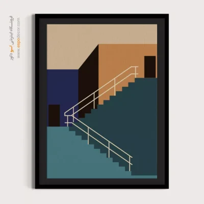 خرید تابلو مینیمال انتزاعی - امپرسیونیسم هوایی – تابلو مینیمال آرت - اسپو دکور