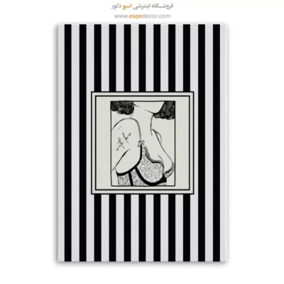 تابلو مینیمال تم مشکی - اسپو دکور