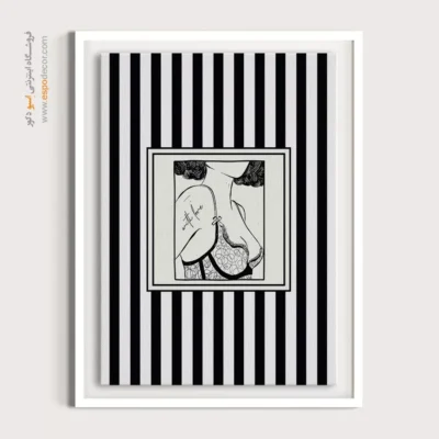 تابلو مینیمال تم مشکی - اسپو دکور