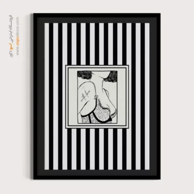 تابلو مینیمال تم مشکی - اسپو دکور