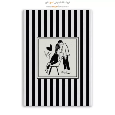 تابلو مینیمال تم مشکی - اسپو دکور
