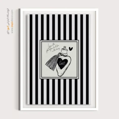 تابلو مینیمال تم مشکی - اسپو دکور