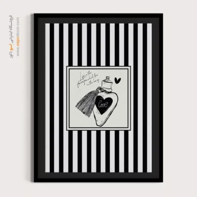 تابلو مینیمال تم مشکی - اسپو دکور